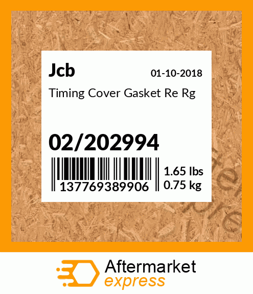 Timing Cover Gasket Re Rg 02/202994