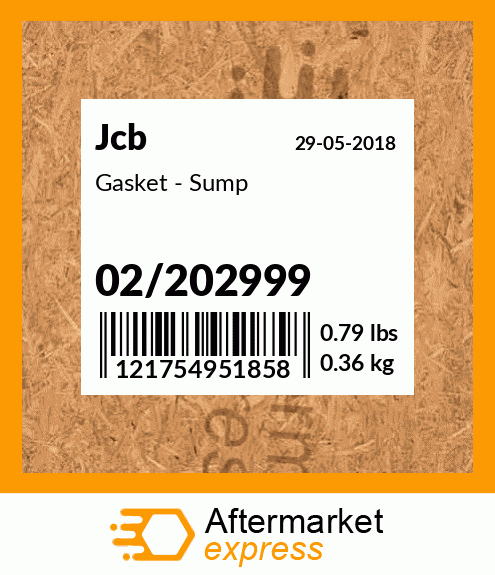 Gasket - Sump 02/202999