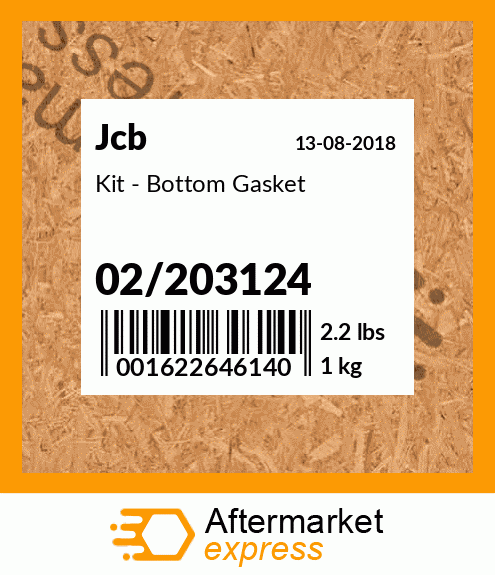 Kit - Bottom Gasket 02/203124