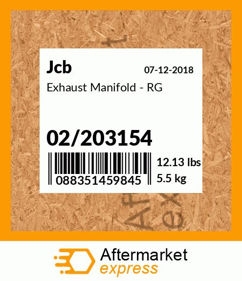 Exhaust Manifold - RG 02/203154