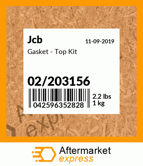 Gasket - Top Kit 02/203156