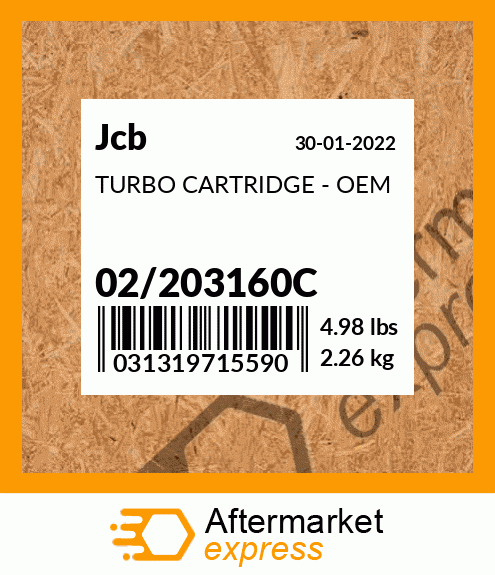 TURBO CARTRIDGE - OEM 02/203160C