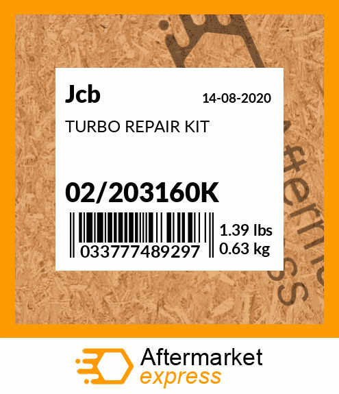 TURBO REPAIR KIT 02/203160K