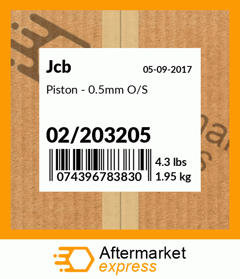 Piston - 0.5mm O/S 02/203205