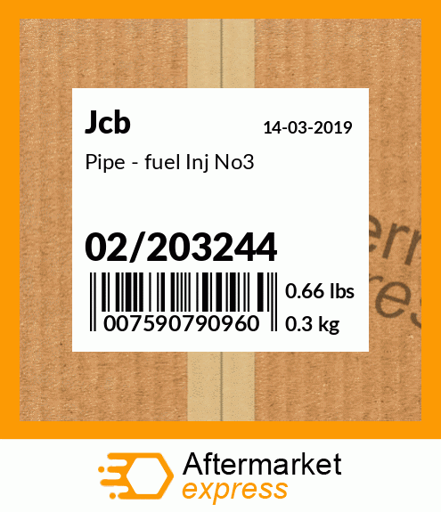 Pipe - fuel Inj No3 02/203244