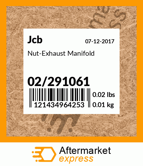 Nut-Exhaust Manifold 02/291061