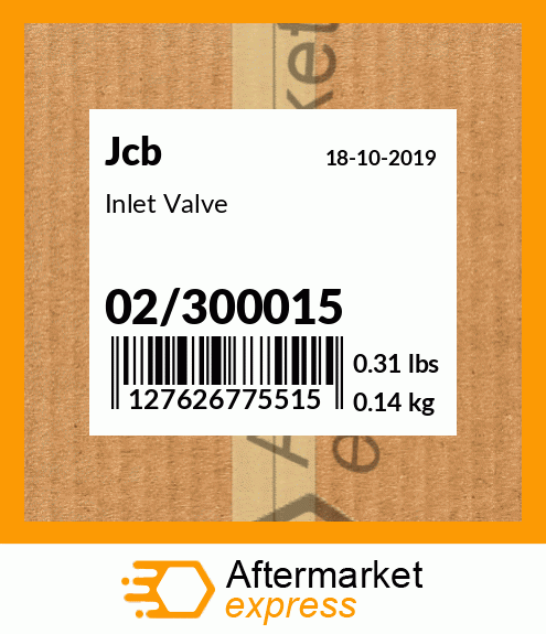 Inlet Valve 02/300015
