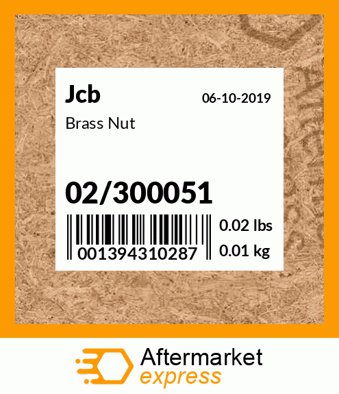 Brass Nut 02/300051