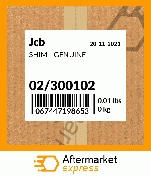 SHIM - GENUINE 02/300102