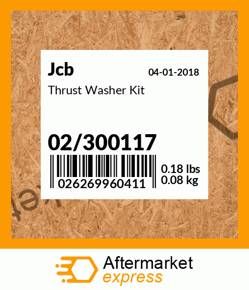 Thrust Washer Kit 02/300117