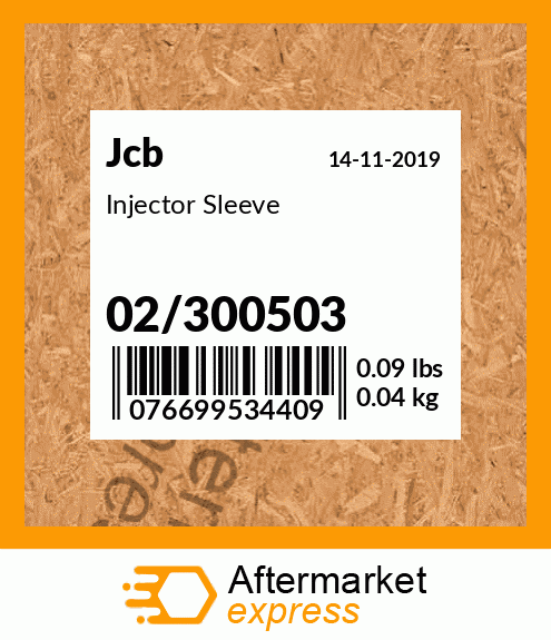 Injector Sleeve 02/300503