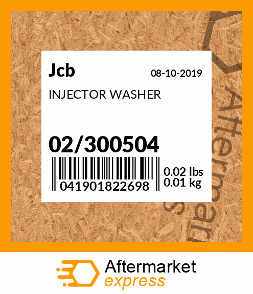INJECTOR WASHER 02/300504