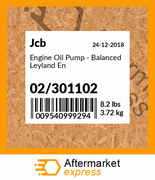 Engine Oil Pump - Balanced Leyland En 02/301102