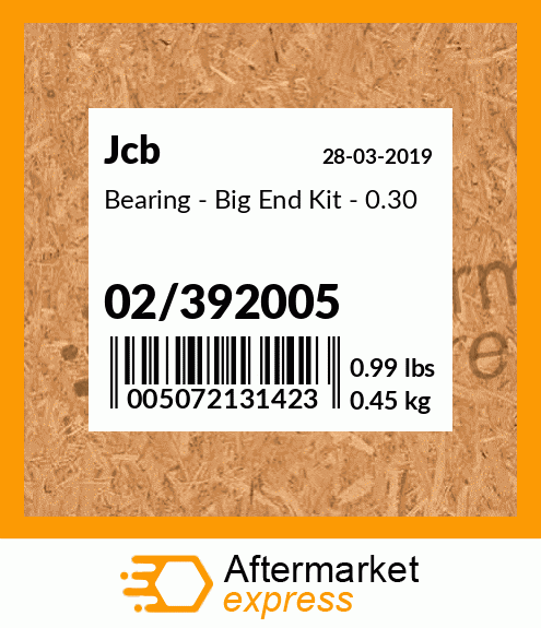 Bearing - Big End Kit - 0.30 02/392005