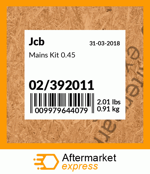 Mains Kit 0.45 02/392011