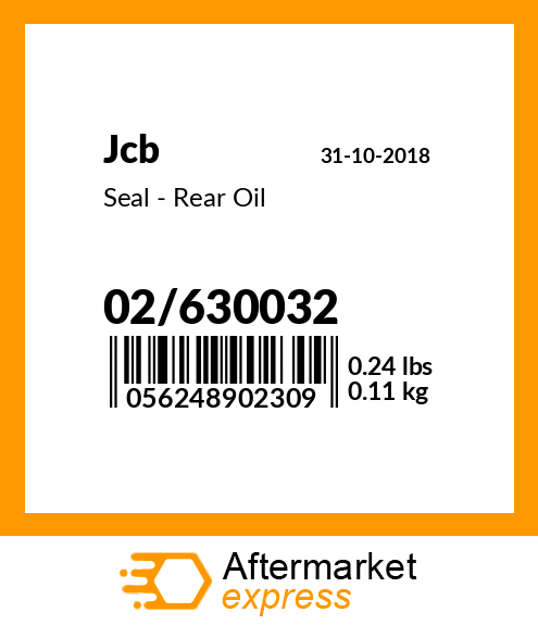 Seal - Rear Oil 02/630032