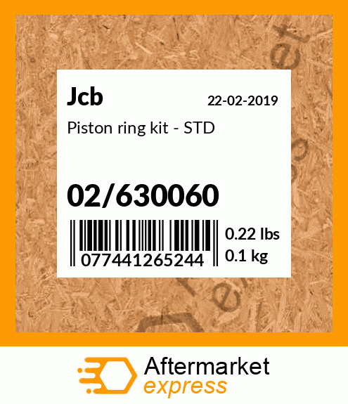 Piston ring kit - STD 02/630060