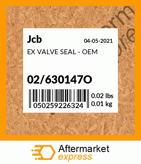 EX VALVE SEAL - OEM 02/630147O