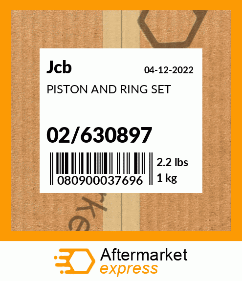 PISTON AND RING SET 02/630897