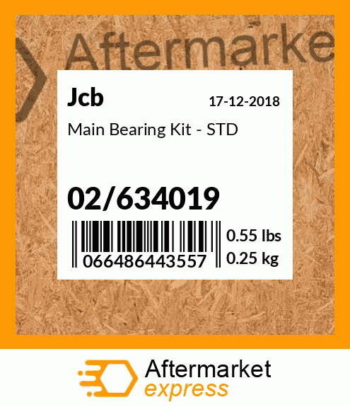 Main Bearing Kit - STD 02/634019