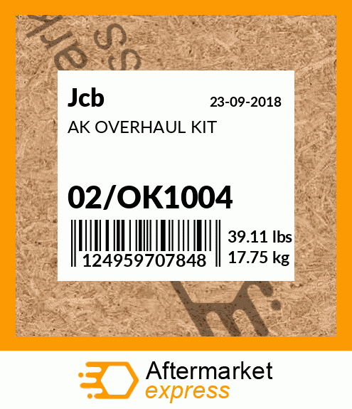 AK OVERHAUL KIT 02/OK1004
