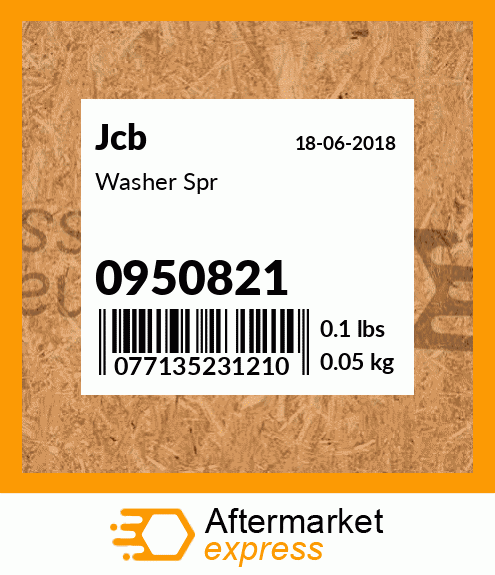 Washer Spr 0950821