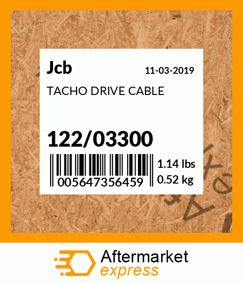 TACHO DRIVE CABLE 122/03300