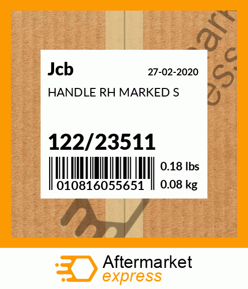 HANDLE RH MARKED S 122/23511