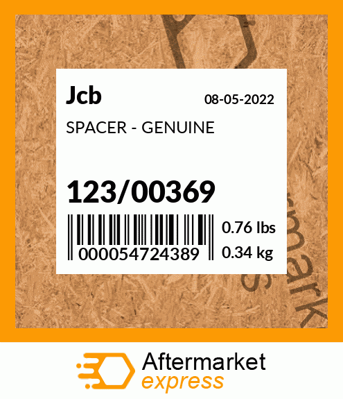 SPACER - GENUINE 123/00369
