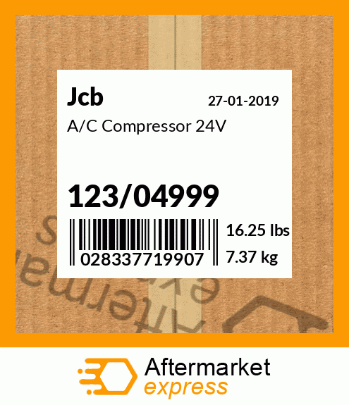 A/C Compressor 24V 123/04999