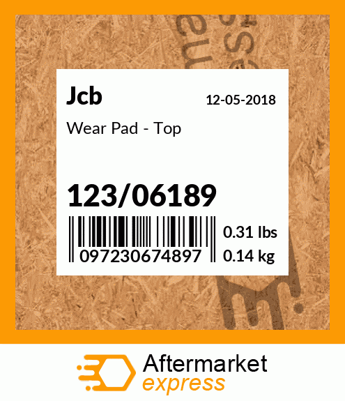 Wear Pad - Top 123/06189