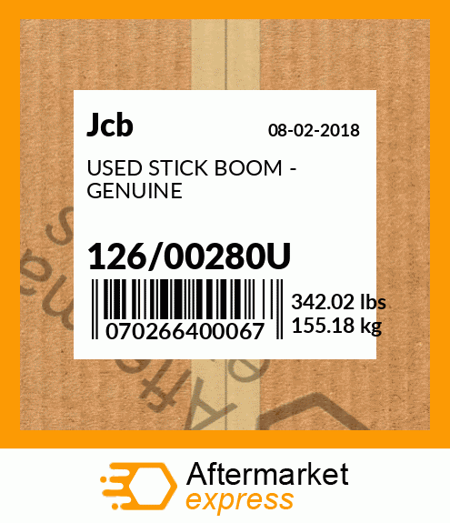 USED STICK BOOM - GENUINE 126/00280U