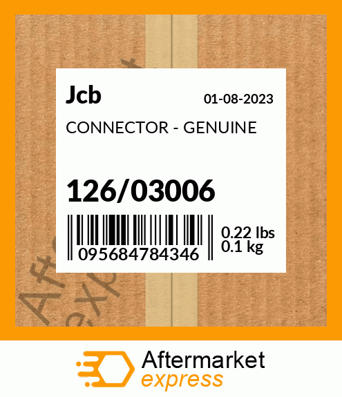CONNECTOR - GENUINE 126/03006