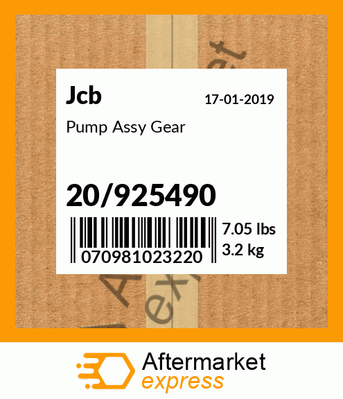 Pump Assy Gear 20/925490