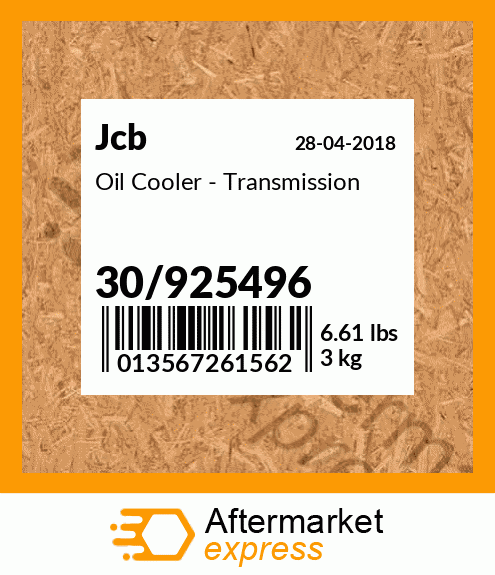 Oil Cooler - Transmission 30/925496