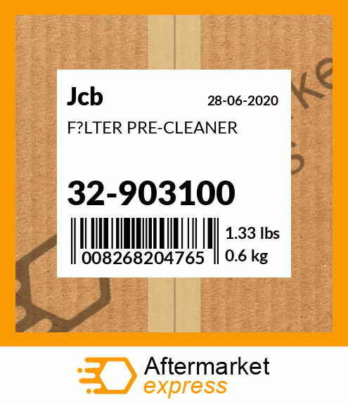 F?LTER PRE-CLEANER 32-903100