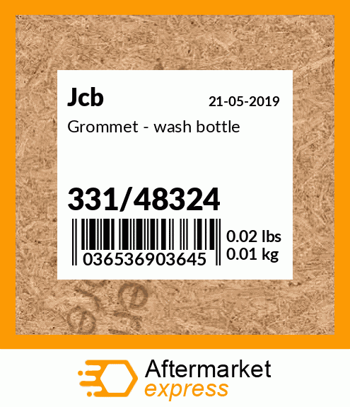 Grommet - wash bottle 331/48324