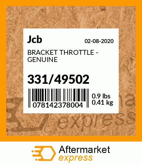 BRACKET THROTTLE - GENUINE 331/49502