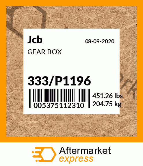 GEAR BOX 333/P1196