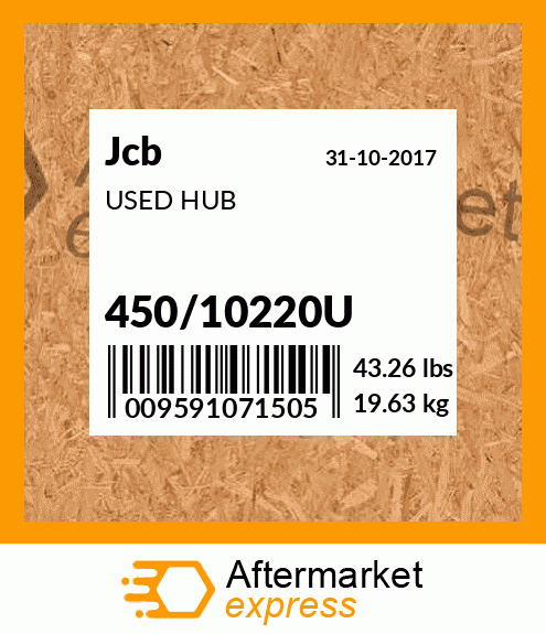 USED HUB 450/10220U