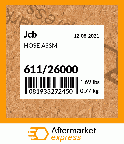 HOSE ASSM 611/26000