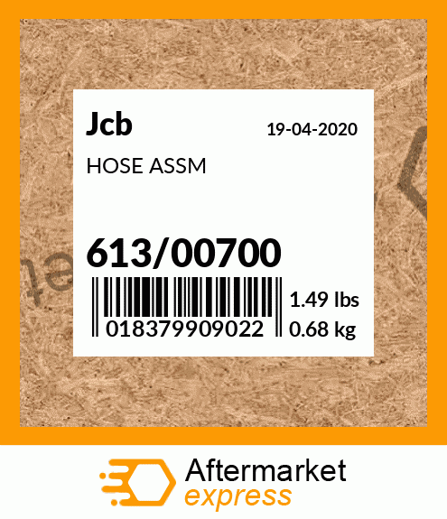 HOSE ASSM 613/00700