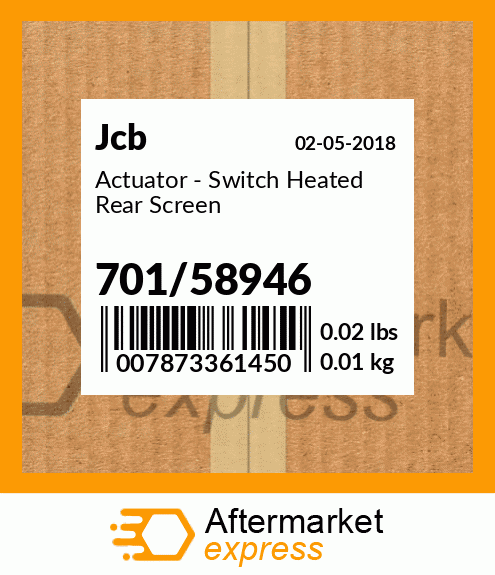 Actuator - Switch Heated Rear Screen 701/58946