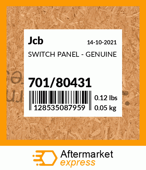 SWITCH PANEL - GENUINE 701/80431