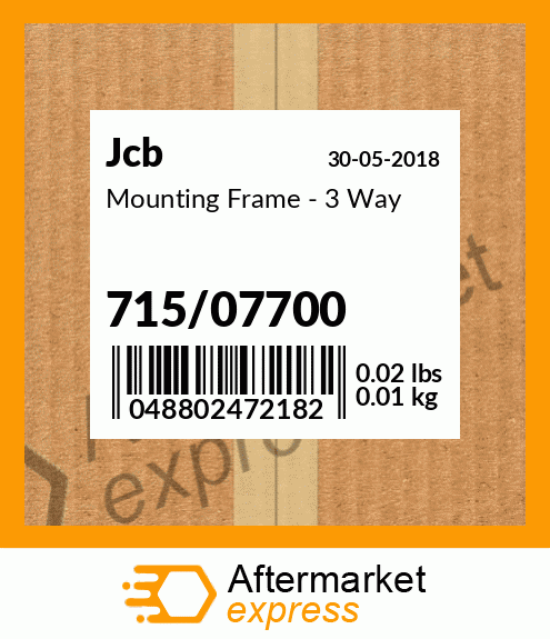 Mounting Frame - 3 Way 715/07700