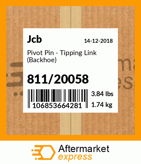 Pivot Pin - Tipping Link (Backhoe) 811/20058