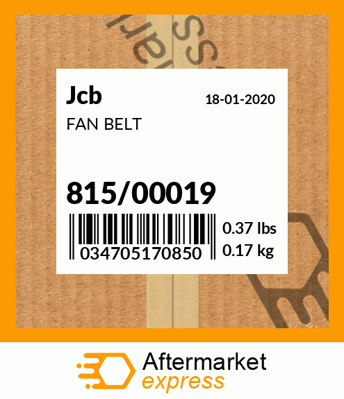 FAN BELT 815/00019