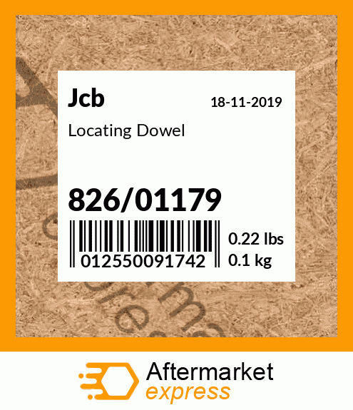 Locating Dowel 826/01179