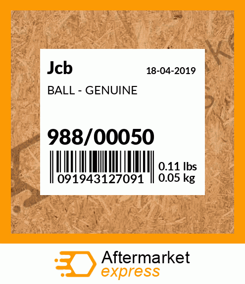 BALL - GENUINE 988/00050