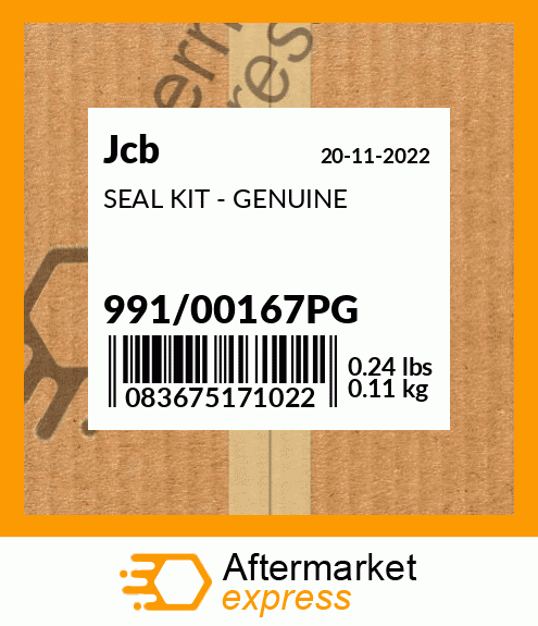 SEAL KIT - GENUINE 991/00167PG